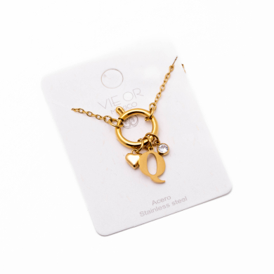 COLLAR COCN INICIAL ZO14056N DORADO Q Acero Inoxidable E13