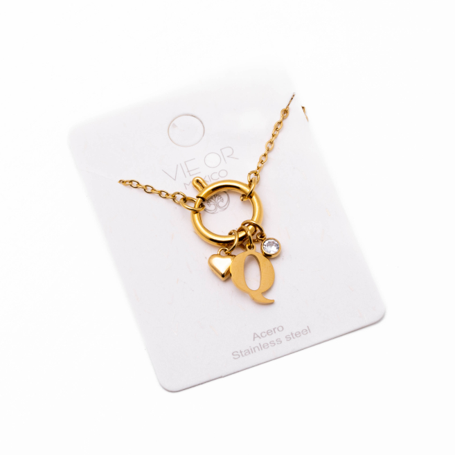 COLLAR COCN INICIAL ZO14056N DORADO Q Acero Inoxidable E13
