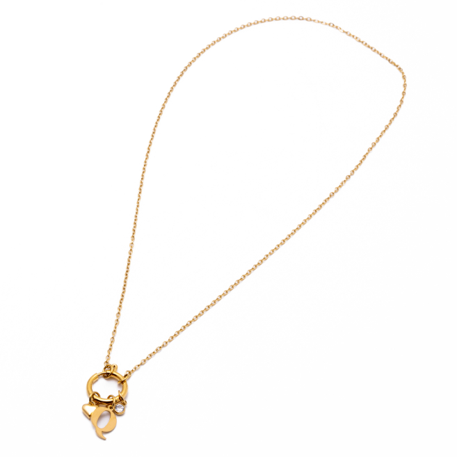 COLLAR COCN INICIAL ZO14056N DORADO Q Acero Inoxidable E13