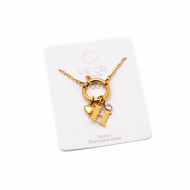 COLLAR COCN INICIAL ZO14056N DORADO H Acero Inoxidable E13