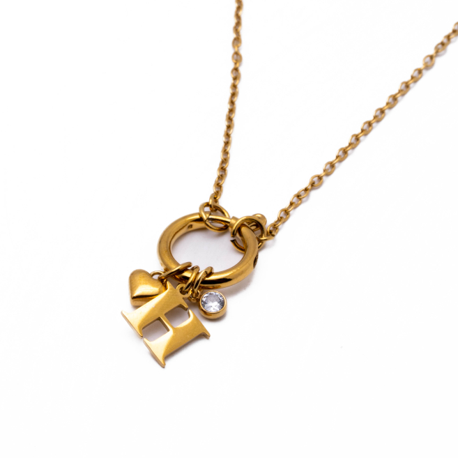 COLLAR COCN INICIAL ZO14056N DORADO H Acero Inoxidable E13