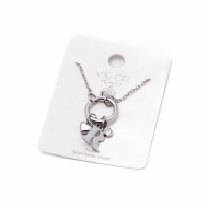 COLLAR COCN INICIAL ZO14056N PLATEADO R Acero Inoxidable E13