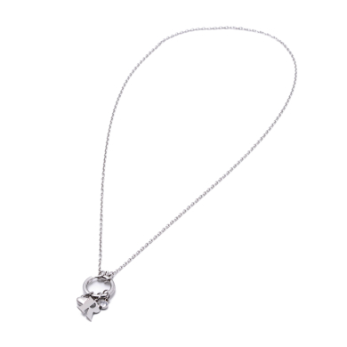 COLLAR COCN INICIAL ZO14056N PLATEADO R Acero Inoxidable E13
