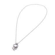 COLLAR COCN INICIAL ZO14056N PLATEADO R Acero Inoxidable E13