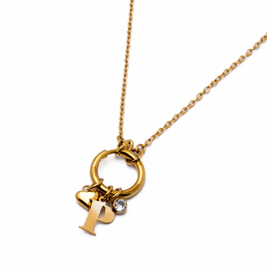 COLLAR COCN INICIAL ZO14056N DORADO P Acero Inoxidable E13