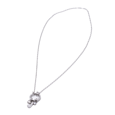 COLLAR COCN INICIAL ZO14056N PLATEADO J Acero Inoxidable E13