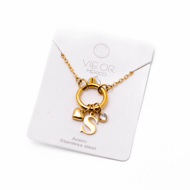 COLLAR COCN INICIAL ZO14056N DORADO S Acero Inoxidable E13