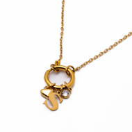 COLLAR COCN INICIAL ZO14056N DORADO S Acero Inoxidable E13