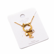 COLLAR COCN INICIAL ZO14056N DORADO E Acero Inoxidable E13 E13