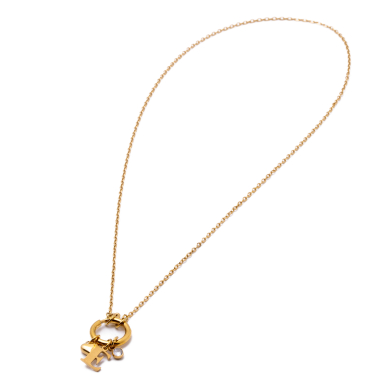 COLLAR COCN INICIAL ZO14056N DORADO E Acero Inoxidable E13 E13