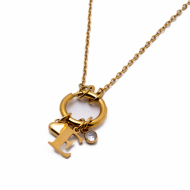 COLLAR COCN INICIAL ZO14056N DORADO E Acero Inoxidable E13 E13