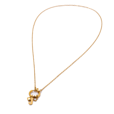 COLLAR COCN INICIAL ZO14056N DORADO J Acero Inoxidable E13