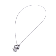 COLLAR COCN INICIAL ZO14056N PLATEADO H Acero Inoxidable E13