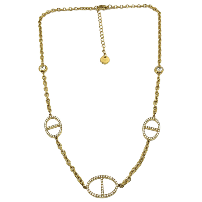 COLLAR ZO15168N DORADO Acero Inoxidable 2D53