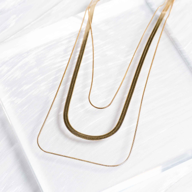 COLLAR ACERO ZO11612N Dorado -2D37 2D37 2D37
