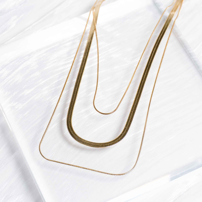 COLLAR ACERO ZO11612N Dorado -2D37 2D37 2D37
