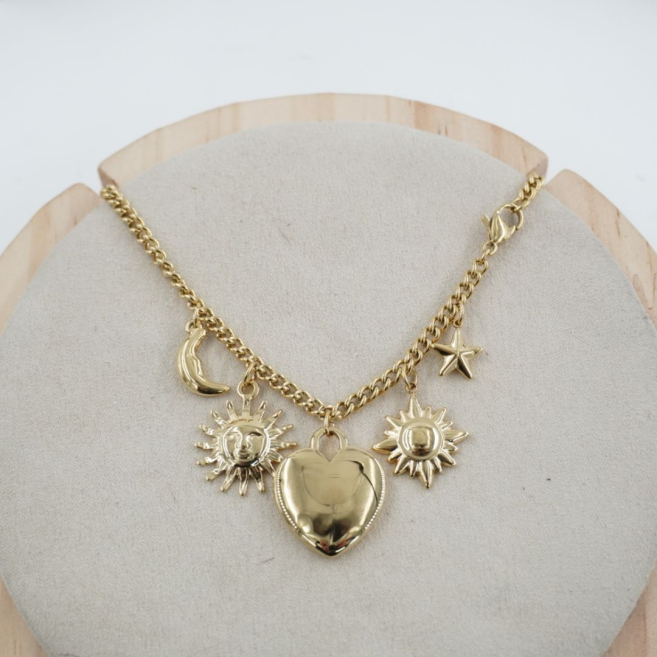 COLLAR ZO10353N300 DORADO Acero Inoxidable E26