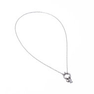 COLLAR COCN INICIAL ZO14056N PLATEADO L Acero Inoxidable E13