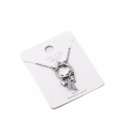 COLLAR COCN INICIAL ZO14056N PLATEADO K Acero Inoxidable E13