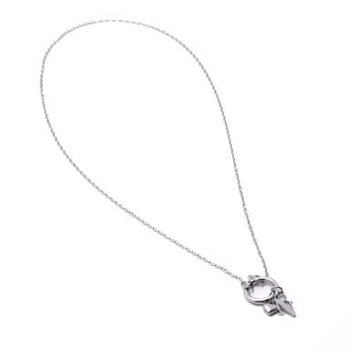 COLLAR COCN INICIAL ZO14056N PLATEADO N Acero Inoxidable E13