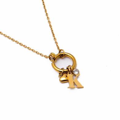 COLLAR COCN INICIAL ZO14056N DORADO K Acero Inoxidable E13