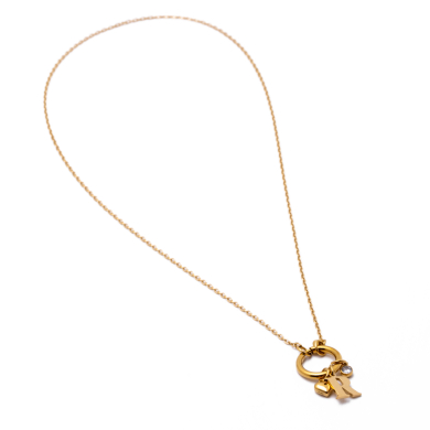 COLLAR COCN INICIAL ZO14056N DORADO R Acero Inoxidable E13