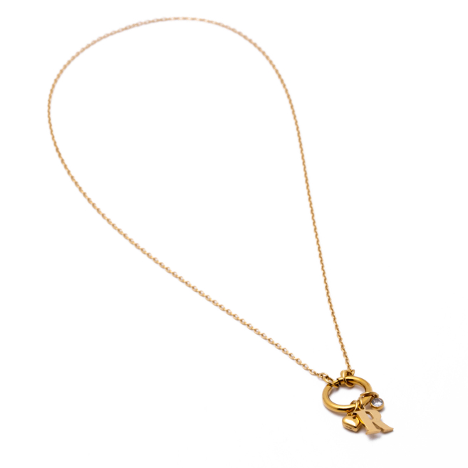 COLLAR COCN INICIAL ZO14056N DORADO R Acero Inoxidable E13