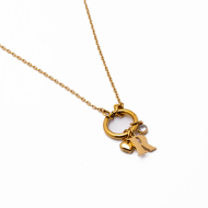 COLLAR COCN INICIAL ZO14056N DORADO R Acero Inoxidable E13