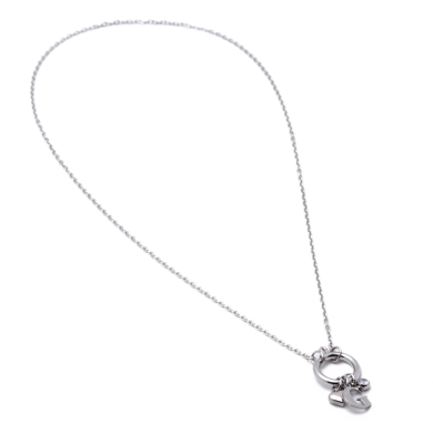 COLLAR COCN INICIAL ZO14056N PLATEADO G Acero Inoxidable E13