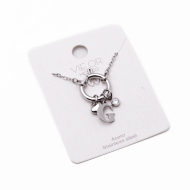 COLLAR COCN INICIAL ZO14056N PLATEADO G Acero Inoxidable E13