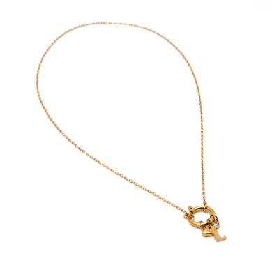 COLLAR COCN INICIAL ZO14056N DORADO L Acero Inoxidable E13