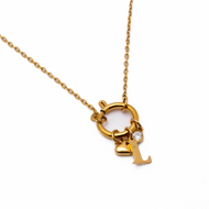 COLLAR COCN INICIAL ZO14056N DORADO L Acero Inoxidable E13