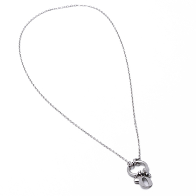 COLLAR COCN INICIAL ZO14056N PLATEADO O Acero Inoxidable E13