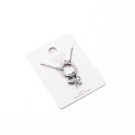 COLLAR COCN INICIAL ZO14056N PLATEADO A Acero Inoxidable E13