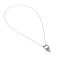 COLLAR COCN INICIAL ZO14056N PLATEADO S Acero Inoxidable E13