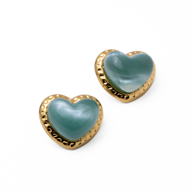 ARETES ZO14206E DORADO+AZUL Acero Inoxidable F33