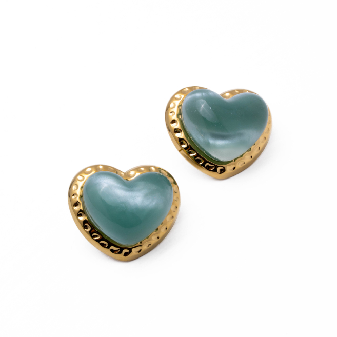 ARETES ZO14206E DORADO+AZUL Acero Inoxidable F33