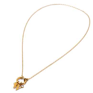 COLLAR COCN INICIAL ZO14056N DORADO W Acero Inoxidable E13
