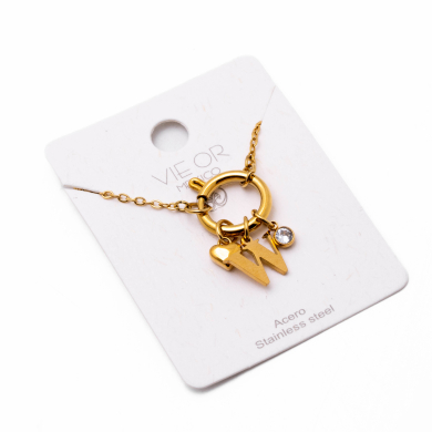 COLLAR COCN INICIAL ZO14056N DORADO W Acero Inoxidable E13