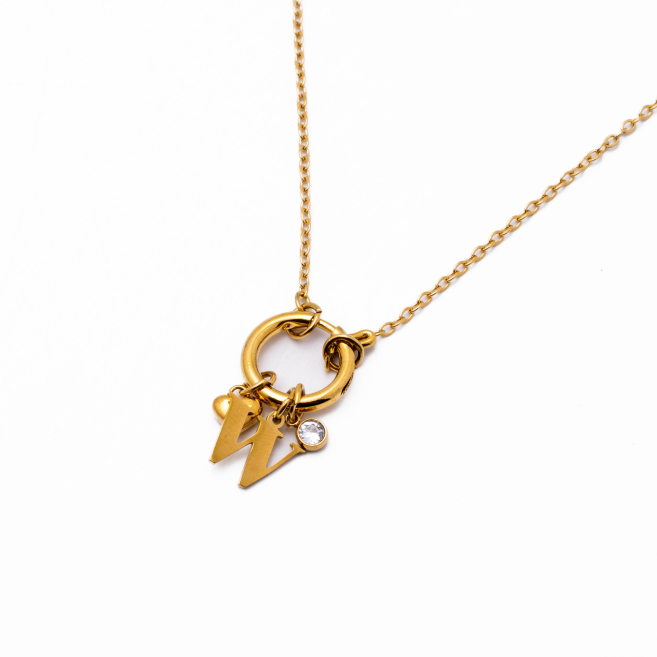 COLLAR COCN INICIAL ZO14056N DORADO W Acero Inoxidable E13