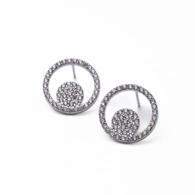 ARETES ZO14836E PLATEADO Acero Inoxidable F44