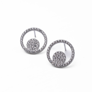 ARETES ZO14836E PLATEADO Acero Inoxidable F44