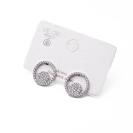 ARETES ZO14836E PLATEADO Acero Inoxidable F44