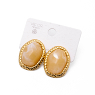 ARETES ZO15243E DORADO+BLANCO Acero Inoxidable F33