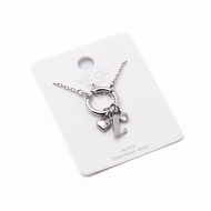 COLLAR COCN INICIAL ZO14056N PLATEADO Z Acero Inoxidable E13