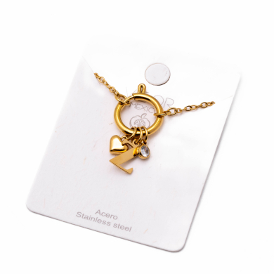 COLLAR COCN INICIAL ZO14056N DORADO Z Acero Inoxidable E13