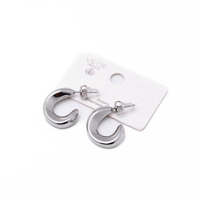 ARETES ZO14478E/22*18MM PLATEADO Acero Inoxidable F47