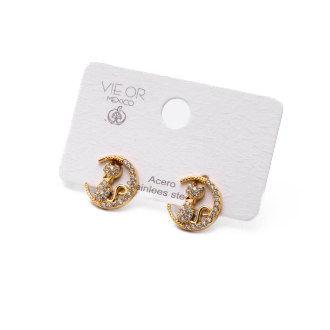 ARETES ZO14828E DORADO Acero Inoxidable F52