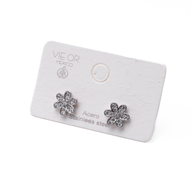 ARETES ZO14813E PLATEADO Acero Inoxidable G24