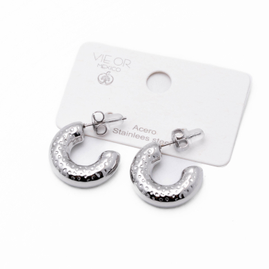 ARETES ZO14488E/20*16MM PLATEADO Acero Inoxidable F26